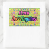 アイラブロサンゼルススマイルブライトステッカー 長方形シール (バッグ)