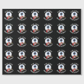 アイラブロックアンドロールおもしろい眼球プンダークBG ラッピングペーパー (フラット)