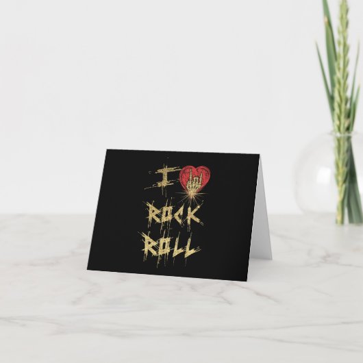 アイラブロックアンドロールヴィンテージスタイル カード (正面)