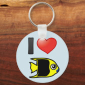 アイラブロック美しい キーホルダー (正面)