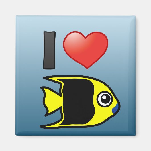 アイラブロック美しい マグネット (正面)