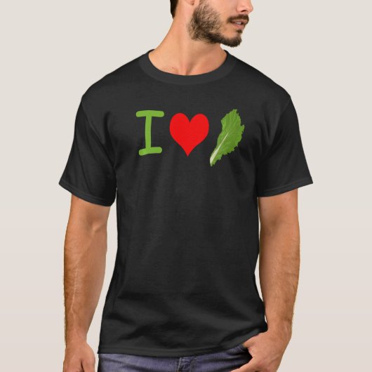 アイラブロマインレタスビーガン Tシャツ (正面)