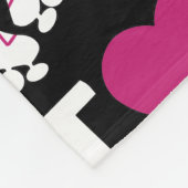 アイラブローラスケートで滑る フリースブランケット (角)