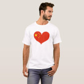 アイラブ中国旗 Tシャツ (正面フル)