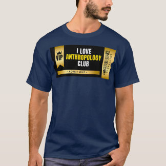 アイラブ人類学クラブチケット Tシャツ