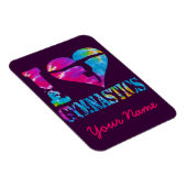 アイラブ体操絞り染めハートハンドスタンド マグネット (右側)