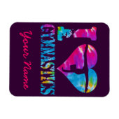 アイラブ体操絞り染めハートハンドスタンド マグネット (横)