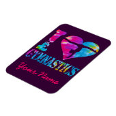 アイラブ体操絞り染めハートハンドスタンド マグネット (左側)