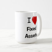 アイラブ固定資産会計会計士引用文 コーヒーマグカップ (正面右)