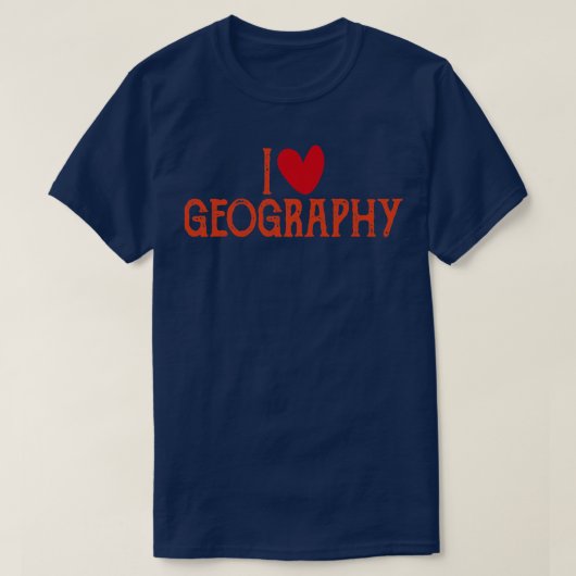 アイラブ地理先生引用文 Tシャツ (デザイン正面)