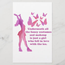 アイラブ姿スケートで滑るギフトウェア蝶スケーター