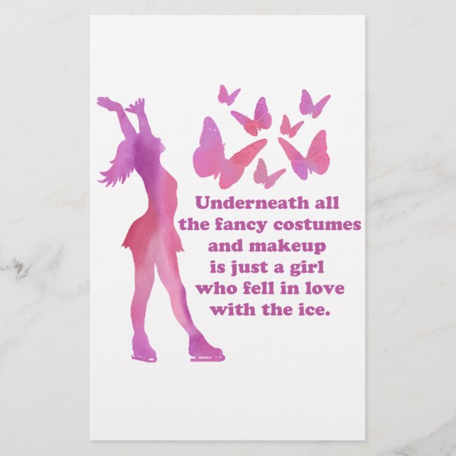 アイラブ姿スケートで滑るギフトウェア蝶スケーター (正面)