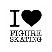 アイラブ姿スケートで滑る ラバースタンプ (インプリント)