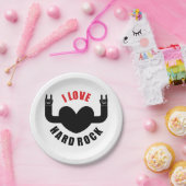 アイラブ懸命ロック ペーパープレート (パーティー)