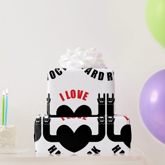 アイラブ懸命ロック ラッピングペーパー