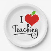 アイラブ教えの先生 ペーパープレート (正面)