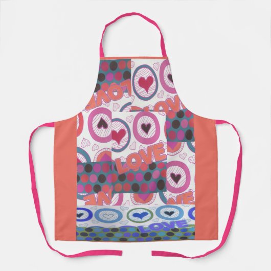 アイラブ料理 エプロン (正面)