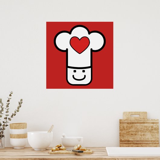 アイラブ料理 ポスター (キッチン)
