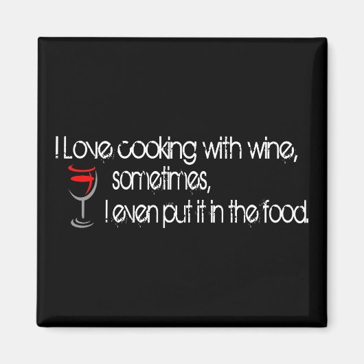 アイラブ料理 マグネット (正面)