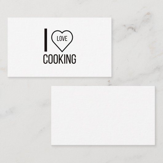 アイラブ料理 名刺 (正面/裏面)