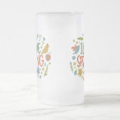 アイラブ春 フロストグラスビールジョッキ (中央)