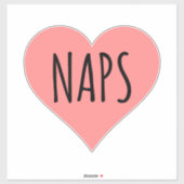 アイラブ昼寝-昼寝ハート シール (シート)