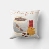 アイラブ秋パンプキンラテカントリーサンクスギビング クッション (裏面)