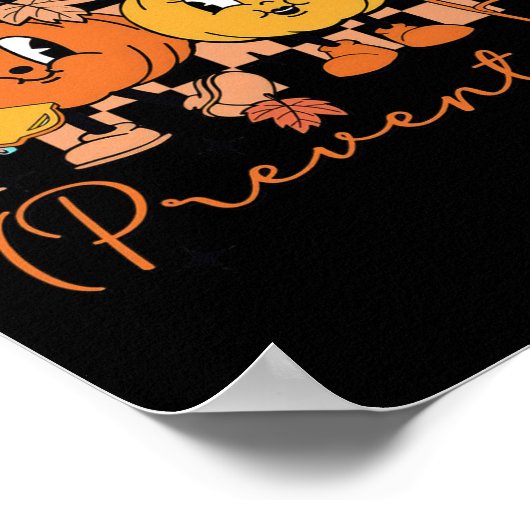 アイラブ秋予防フィジカルセラピーオットカボチャ ポスター (角)