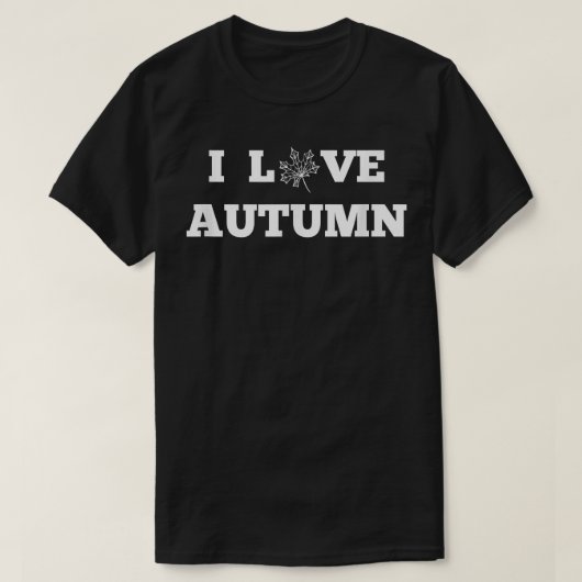 アイラブ秋秋恋人 Tシャツ (デザイン正面)