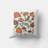 アイラブ秋紅葉パンプキンズアコーンズベリー クッション (裏面)