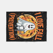 アイラブ秋防止フィジカルセラピーハロウィーン フリースブランケット (正面(横))