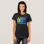 アイラブ編み物ヤーン編み物編み物 Tシャツ (正面フル)