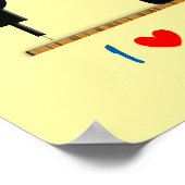 アイラブ裁縫ヴィンテージ裁縫機 ポスター (角)