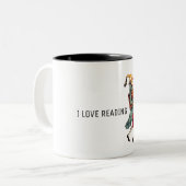 アイラブ読のビクトリアンキャラクター ツートーンマグカップ (正面左)