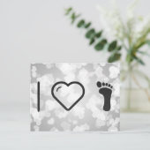 アイラブ足プリント ポストカード (スタンド正面)