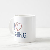 アイラブ魚釣り コーヒーマグカップ (正面左)