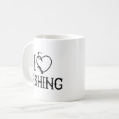 アイラブ魚釣り コーヒーマグカップ (正面左)