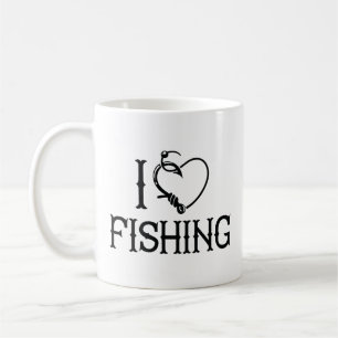アイラブ魚釣り コーヒーマグカップ