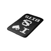 アイラブ8ビットゲーマーギークデザイン バスマット (アングル)