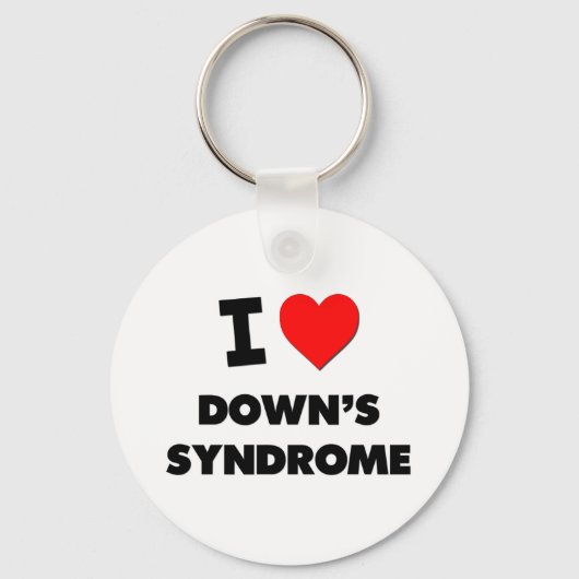 アイラブ・ダウン症候群 キーホルダー (正面)