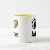 アイラブ(ハート)ジャカロプス ツートーンマグカップ (中央)