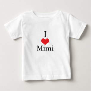 アイラブ(ハート)ミミ ベビーTシャツ