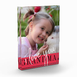 アイラブ·ユー·おばあちゃんカスタムの写真 フォトブロック