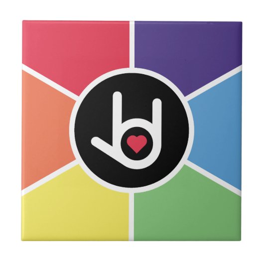 アイラブ·ユー·レインボー タイル (正面)