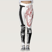 アイラブ·ヴィンテージ·カメラ撮影レギンス レギンス (正面)