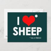 アイラブ*羊 ポストカード (正面/裏面)