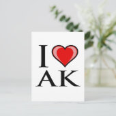 アイラブAKアイラブアラスカ ポストカード (スタンド正面)