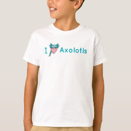 アイラブAxolotlティーシャツ Tシャツ