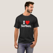 アイラブBarberaハート Tシャツ (正面フル)