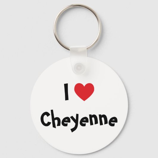 アイラブCheyenne Keychain キーホルダー (正面)
